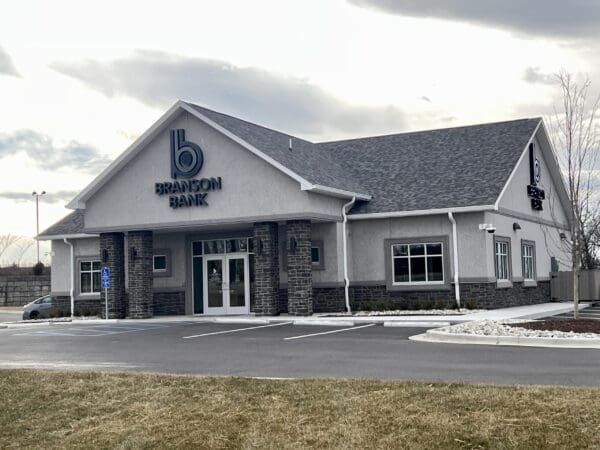 Completed Commercial Project Exterior Branson Bank