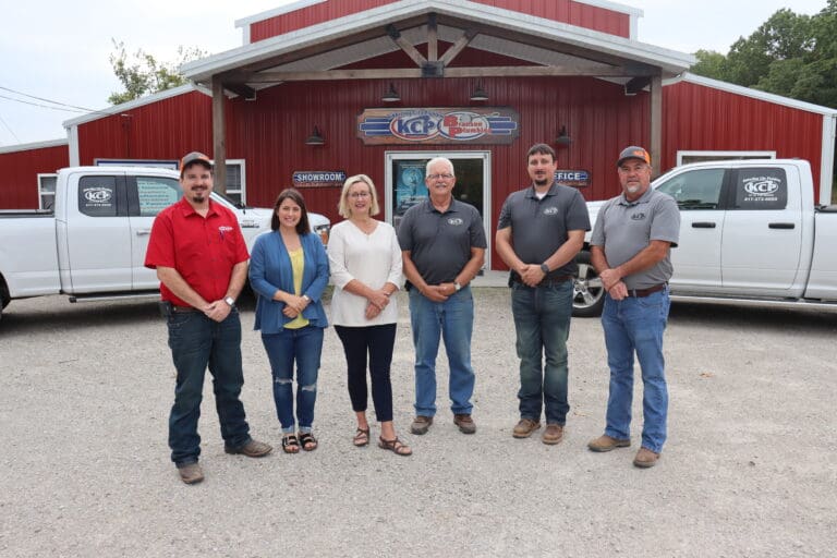 Office Staff Outside Building